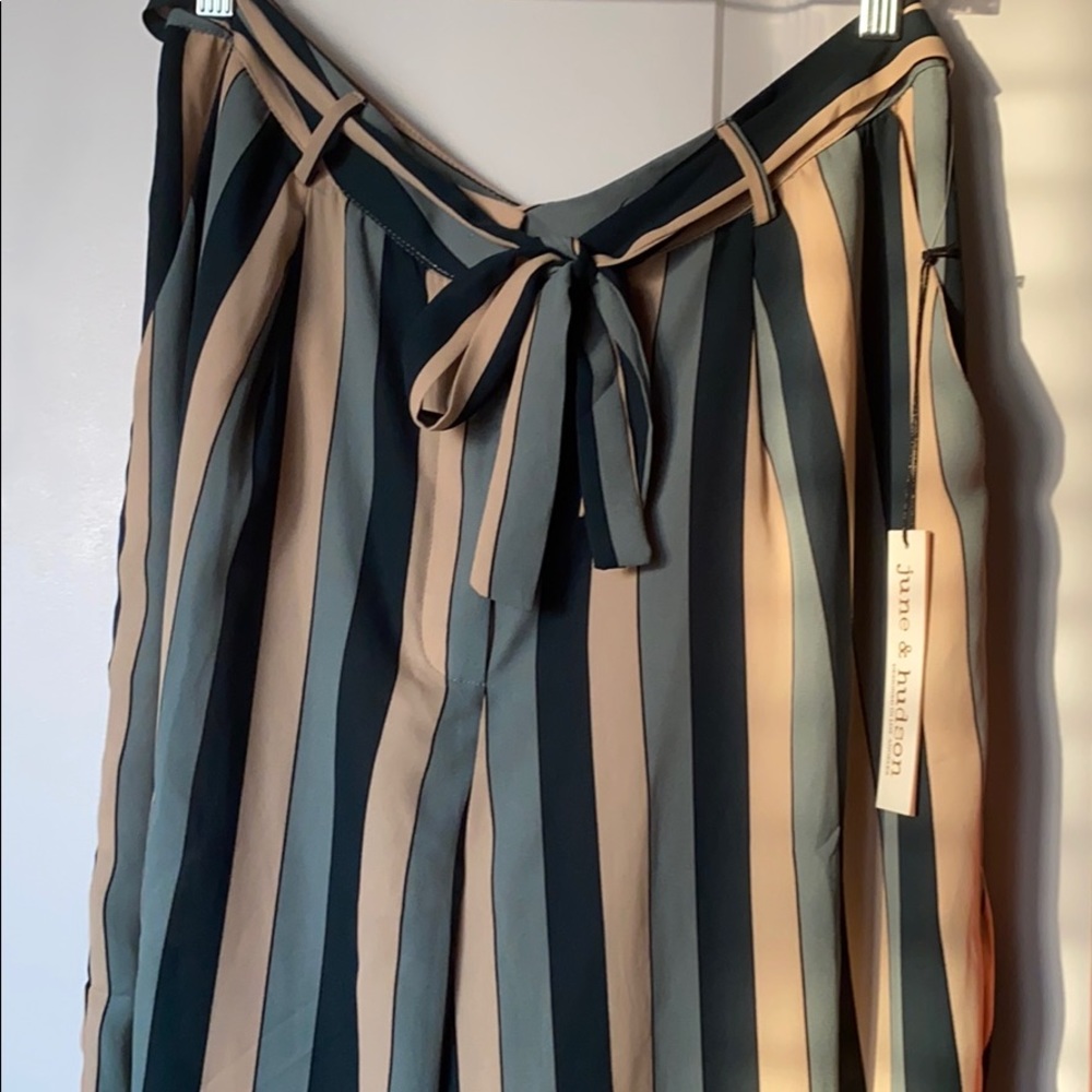 Multi-Striped Wide leg Pants